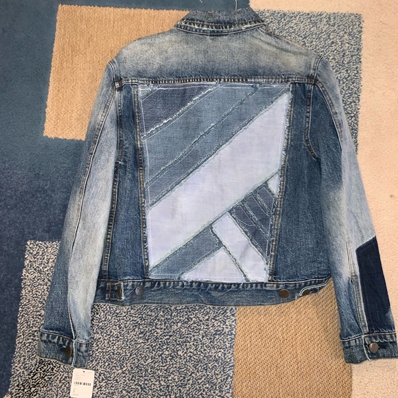Free People Patchwork Denim Jacket - Picture 3 of 4